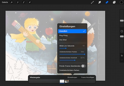 A similar style to the flipbook is already available in the first Procreate app with the Animation Assistant.