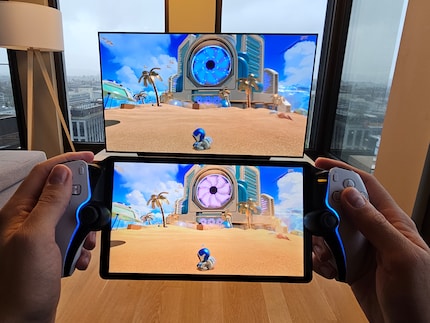 The colours of the rotor blades look completely different on the PlayStation Portal. Weird.