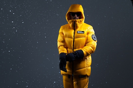 Winterbekleidung mit PFAS-freier Daune von Jack Wolfskin.
