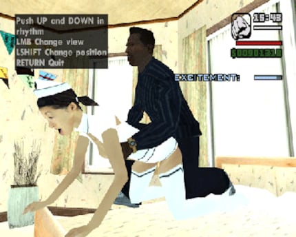 The scandalous Hot Coffee sex mini-game.