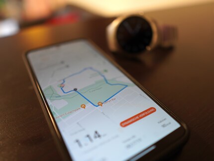 Das GPS-Tracking beim Walken oder Joggen ist sehr genau.