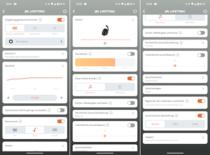 Only a few manufacturers offer such extensive setting options in their headphone apps.