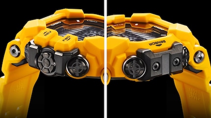 The control buttons on the side and the entire watch are specially protected against drops and knocks.