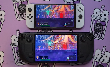 The new Steam Deck outshines the Switch OLED too – it’s considerably brighter than Nintendo’s display.