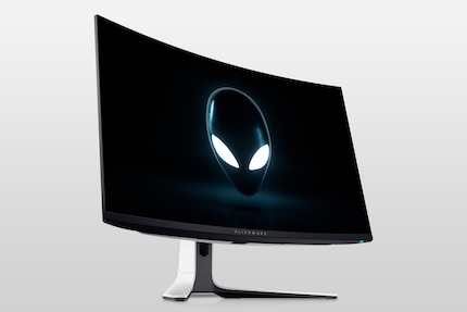 The curved Alienware AW32225QF is probably the first monitor of the new OLED generation to be available.