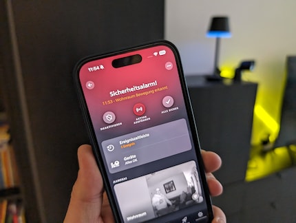 In the event of an alarm, you are notified and can trigger an action.