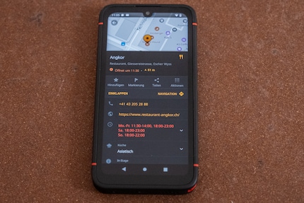 The map app shows me everything I need.