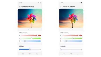 Nach dem Update lässt sich die «Vividness» über drei Stufen regeln..