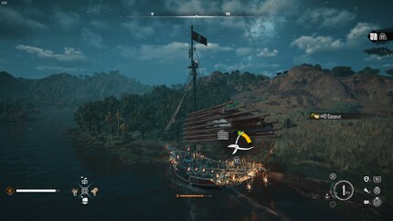 Die meisten Ressourcen werden direkt vom Schiff gesammelt mittels kleiner Minispiele.