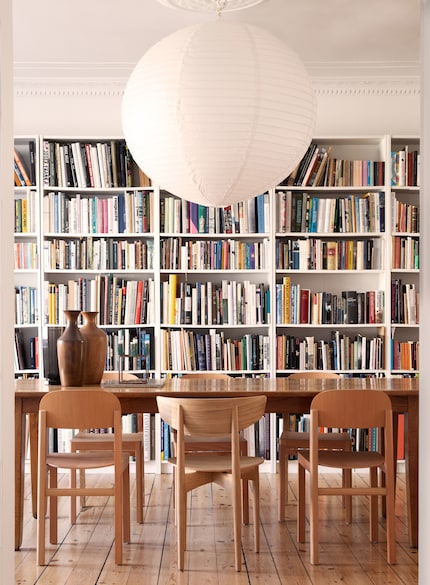 The home library should be curated and look cosy.
