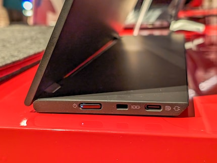 The second USB-C port is located on the other side of the stand.