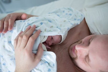Some men empathise with their pregnant partner to such an extent that they imitate their discomfort.
