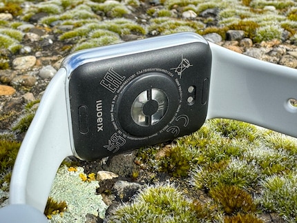 Die Rückseite mit dem Sensor besteht aus Plastik.