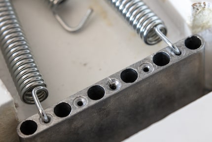 The springs are much too tight, and the hole is messed up now.