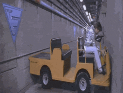 Austin Powers is stuck.
