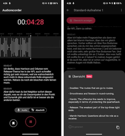 The transcript is decent, but the summary by AI isn’t.
