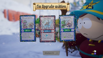I improve my weapons with Upgrade Cards.
