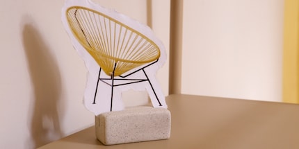 Im Midcentury-Stil verschönert der «Acapulco Chair» Innen- sowie Aussenbereiche.