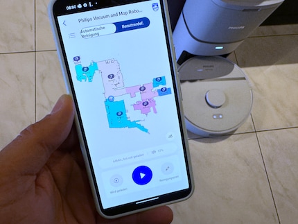 Der Philips erstellt eine erstaunlich genaue Karte inklusive fast perfekter Raumeinteilung.