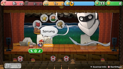 Die Kämpfe erinnern an andere «Paper Mario»-Spiele.