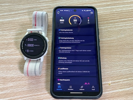 Die App und auch die Grafik auf der Uhr sind ziemlich schlicht und simpel.
