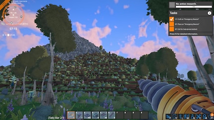 Block construction: I could take apart and rebuild mountains like that if I wanted to.