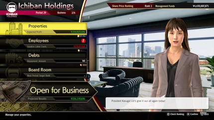 In the business simulation mini-game featured in Yakuza: Like a Dragon, you have to make your company the best in the whole district. I easily spent over ten hours playing the «mini» game.