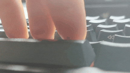Gasket mount as it should be. Keys give way even under light pressure.