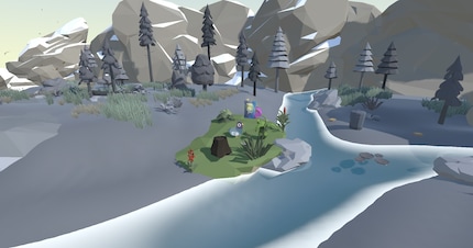 Im Spiel kannst du Sammelkarten mit Informationen zu bekannten Blender Artists finden.