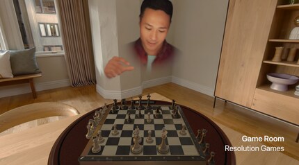 You can also play chess against your friends who are not currently in the room.