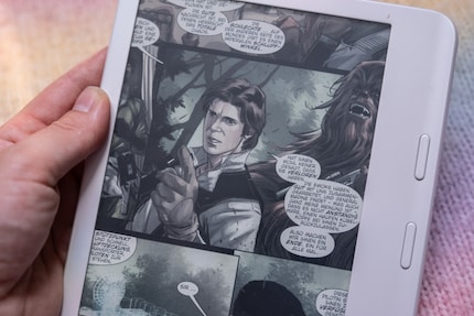 Die Farben eines E-Ink-Tablets sind etwas matter als ich es von Tablets mit LCD oder OLED kenne.