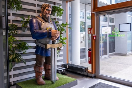Die Produktion von «Forge Of Empire» bleibt Nino gut in Erinnerung. Kein Wunder begrüsst ein Hauptcharakter daraus dich beim Haupteingang von Innogames.