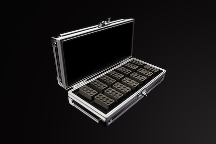 The Space Bricks are on display in various Lego stores.