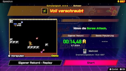 Vor dem Start einer Herausforderung wird mir in Text- und Videoform jeweils gezeigt, was ich zu tun habe.