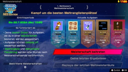 Die Speedrun-Pakete in der Meisterschaft wechseln wöchentlich. Es sind die gleichen wie im Singleplayer- und lokalen Multiplayer-Modus.