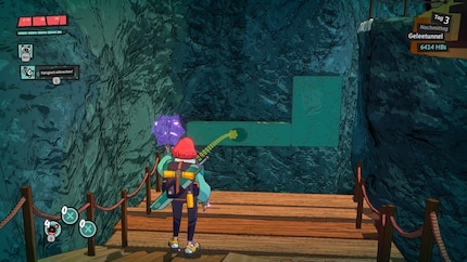 I use spells to attack enemies and solve puzzles in the dungeons. Here I’m pulling sludge in my direction with a «morning star» in order to create platforms.