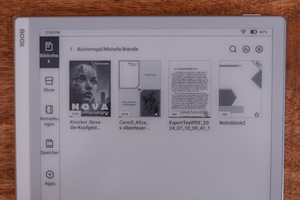 In der Bibliothek finde ich alle meine Bücher.