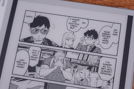 Dank guter Auflösung und Papierimitation bildet der E-Reader auch Comics gut ab.