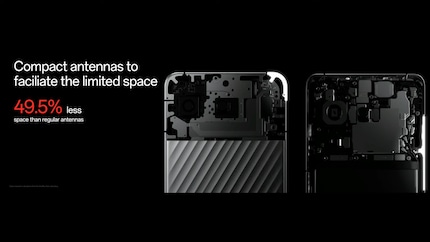 Die Antennen musste OnePlus überarbeiten, damit sie ins Gehäuse passen.