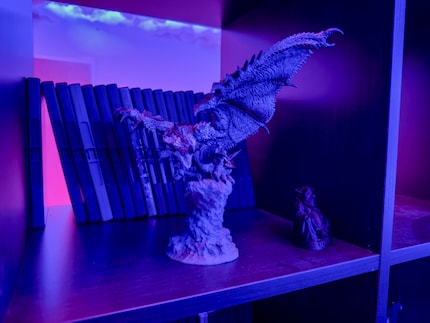 As a Monster Hunter fan, Joshua’s setup wouldn’t be complete without a Silver Rathalos figure.