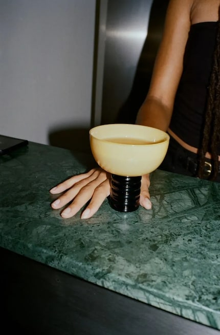 The glasses are an example of democratic design that makes elegant and high-quality objects affordable.