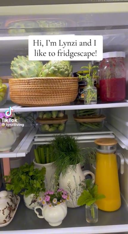 Artful fridges: fridgescaping is all about the aesthetics and organised design of the inside of the fridge.
