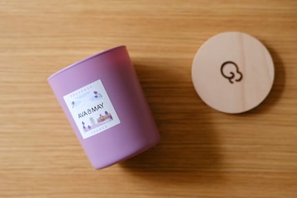 The Ava & May design is characterised by clear glass jars, often sporting a simple label.