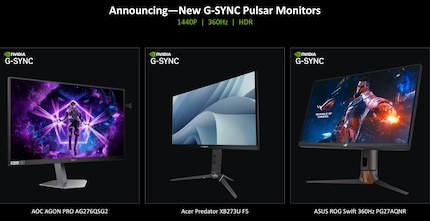 The three announced monitors with the new chip.