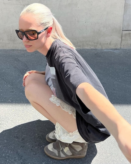 The iconic wedge sneaker by Isabel Marant is currently experiencing a revival.