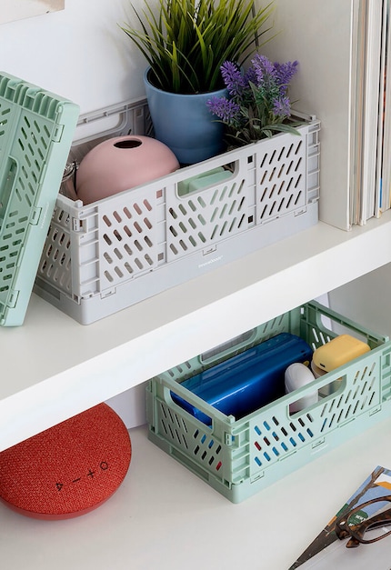 Die grosse Box ist 30 × 12 × 20 cm gross, die kleine 20 × 9 × 15 cm.