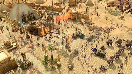 The battles in Age of Mythology: Retold feel epic.