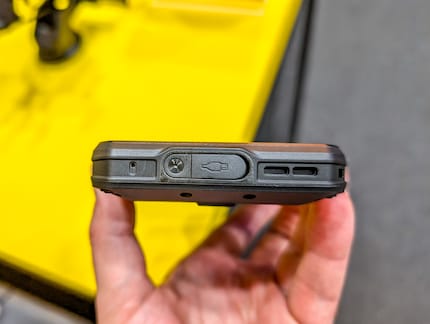 Well-secured USB-C port.