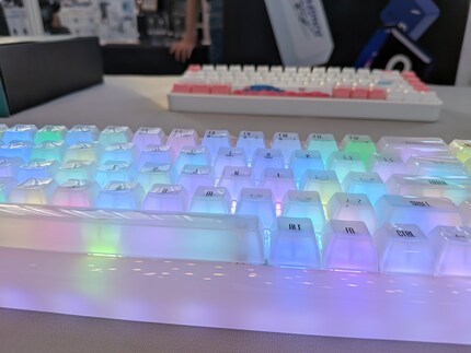 The YU01 is white and colourful in equal measure.