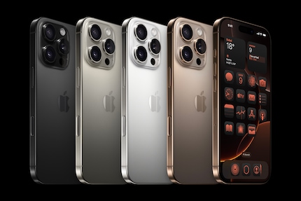 Die Farbpalette des iPhone 16 Pro.